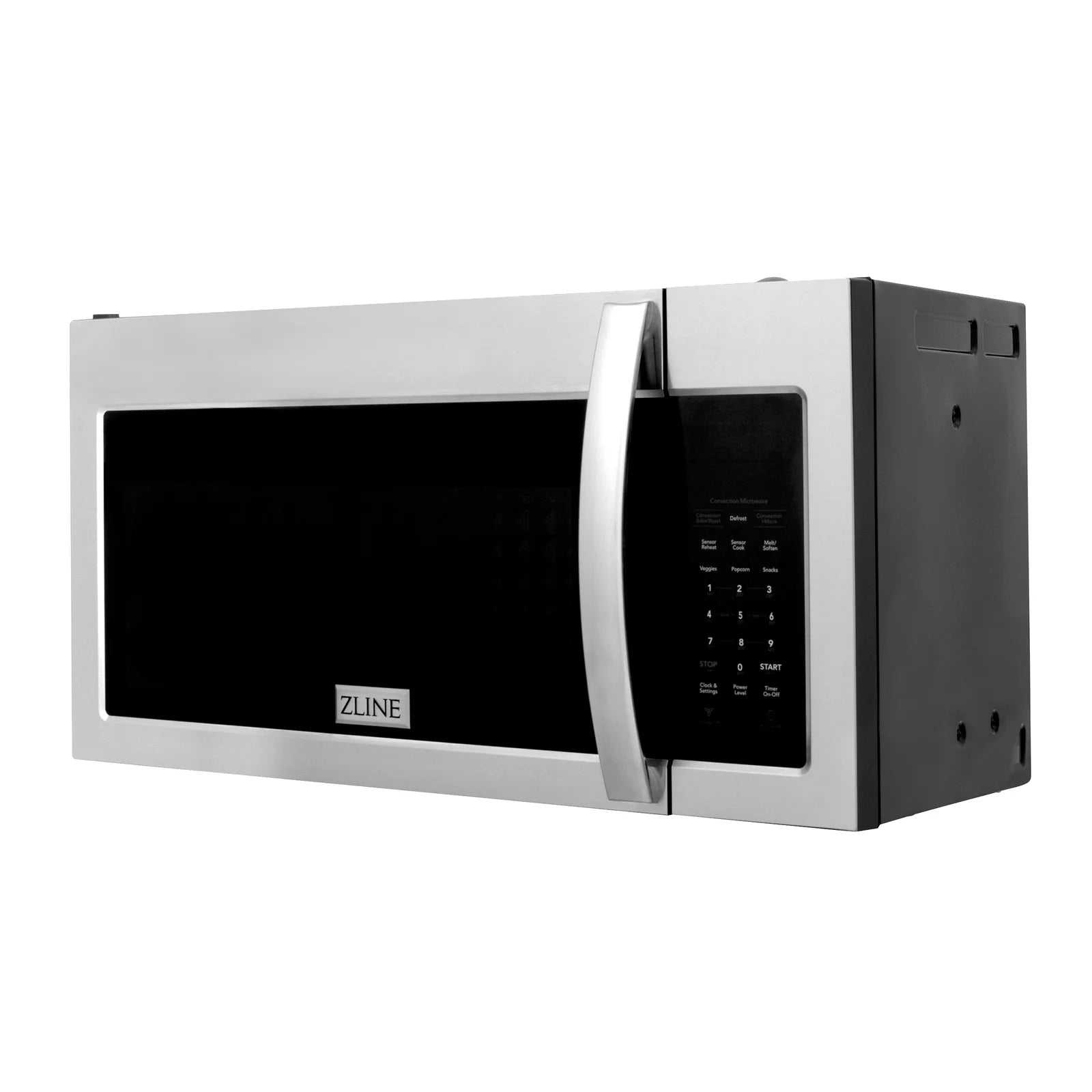 ZLINE 30-Inch 1.5 cu. ft. Over the Range Microwave in Stainless Steel with Modern Handle and Set of 2 Charcoal Filters - MWO-OTRCF-30