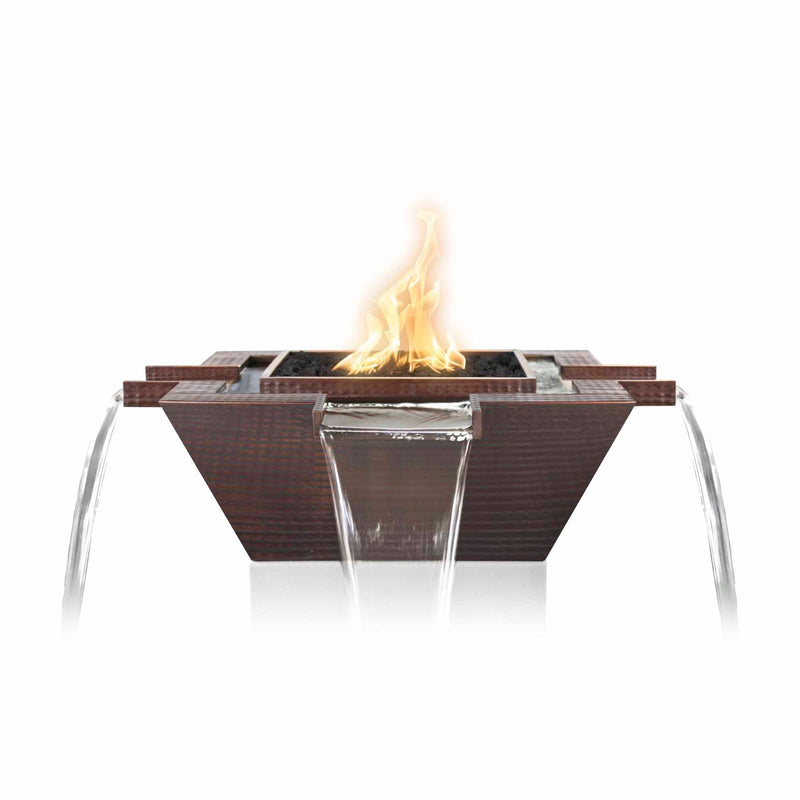 The Outdoor Plus MAYA COPPER 4-WAY FIRE & WATER BOWL - OPT - FW4W