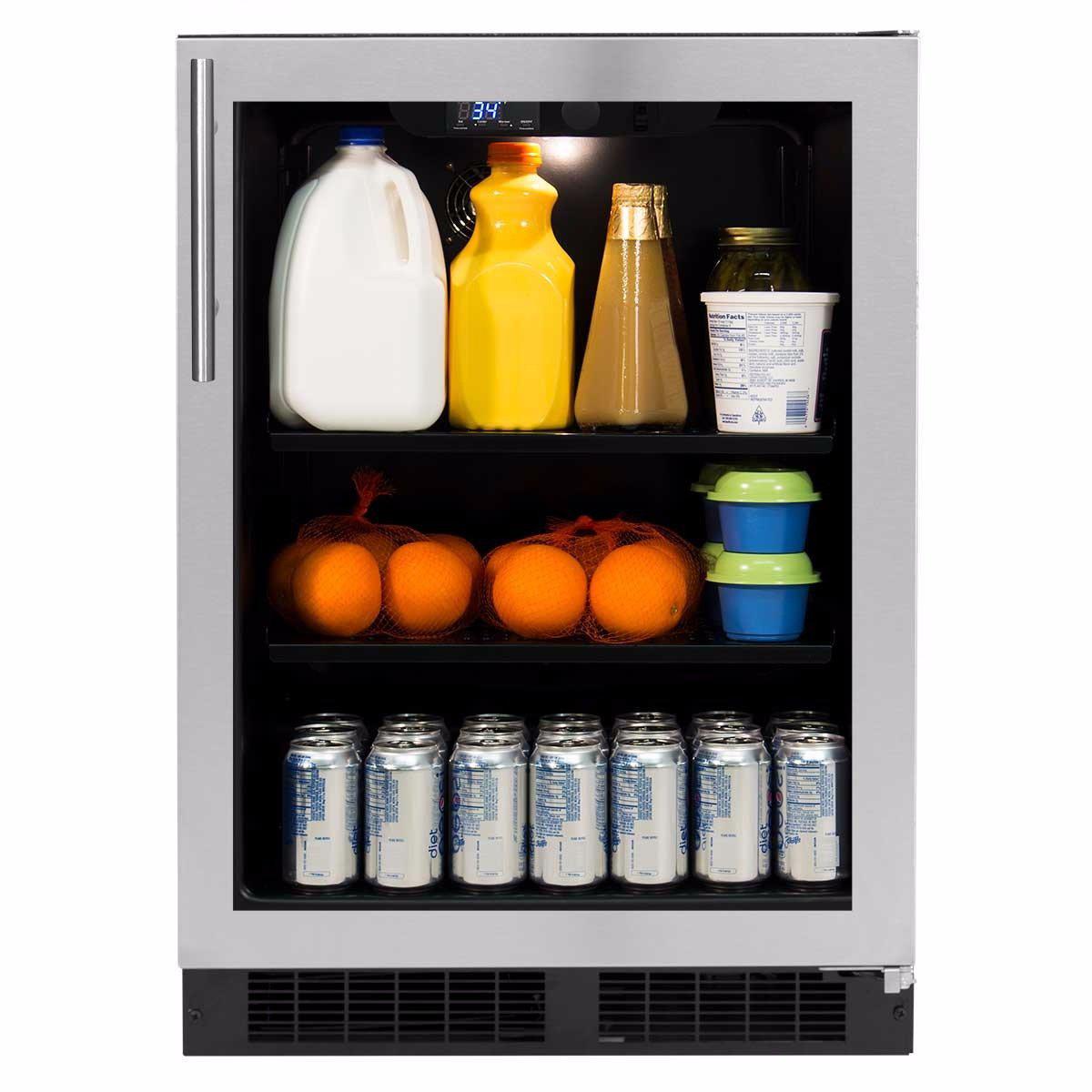 Northland 24 in. Northland 190-Can Capacity (5.3-cu ft) Stainless Steel Beverage Center, NL24BCG0RS