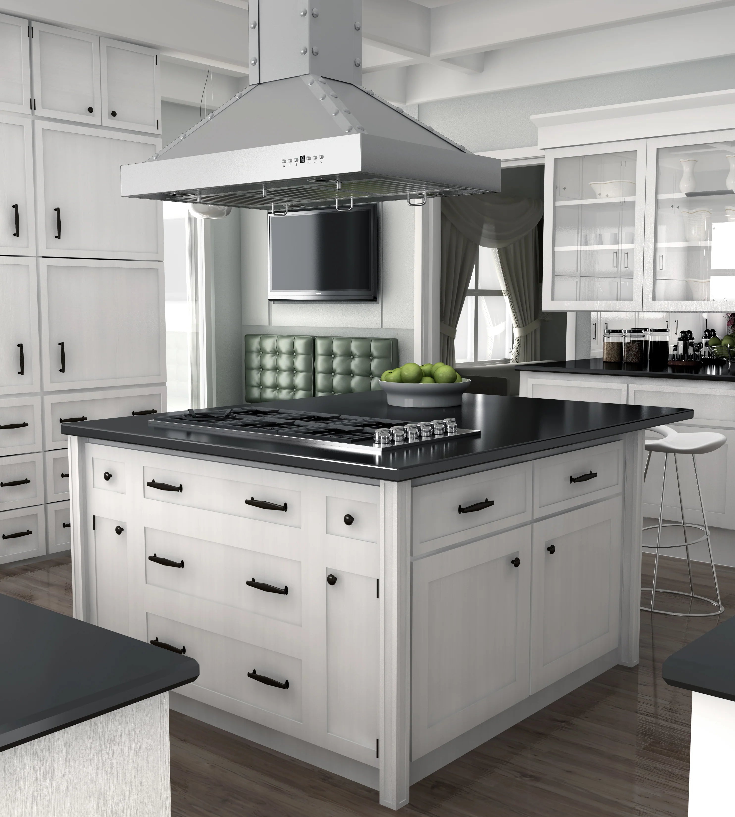 ZLINE 36" Designer Series Stainless Island Range Hood (KB2i-4SSXS-36)