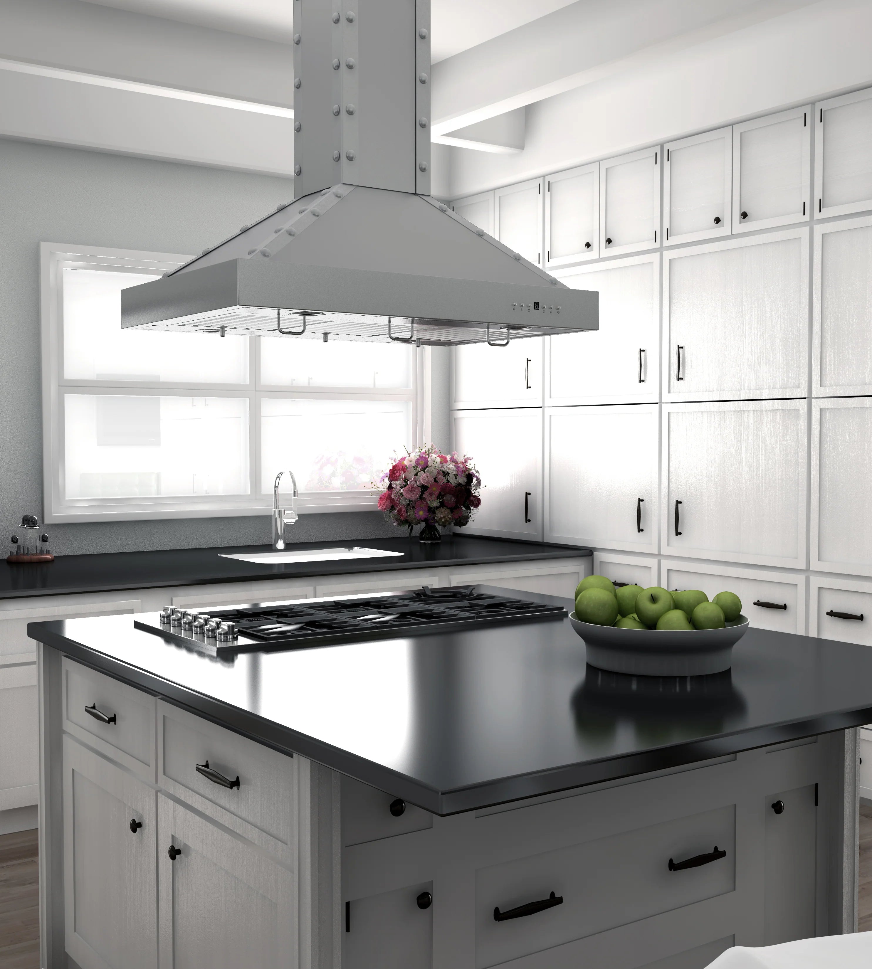 ZLINE 30" Designer Series Stainless Island Range Hood - KB2i-4SSXS-30