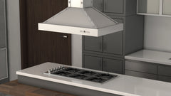 ZLINE 36" Designer Series Stainless Island Range Hood (KB2i-4SSXS-36)