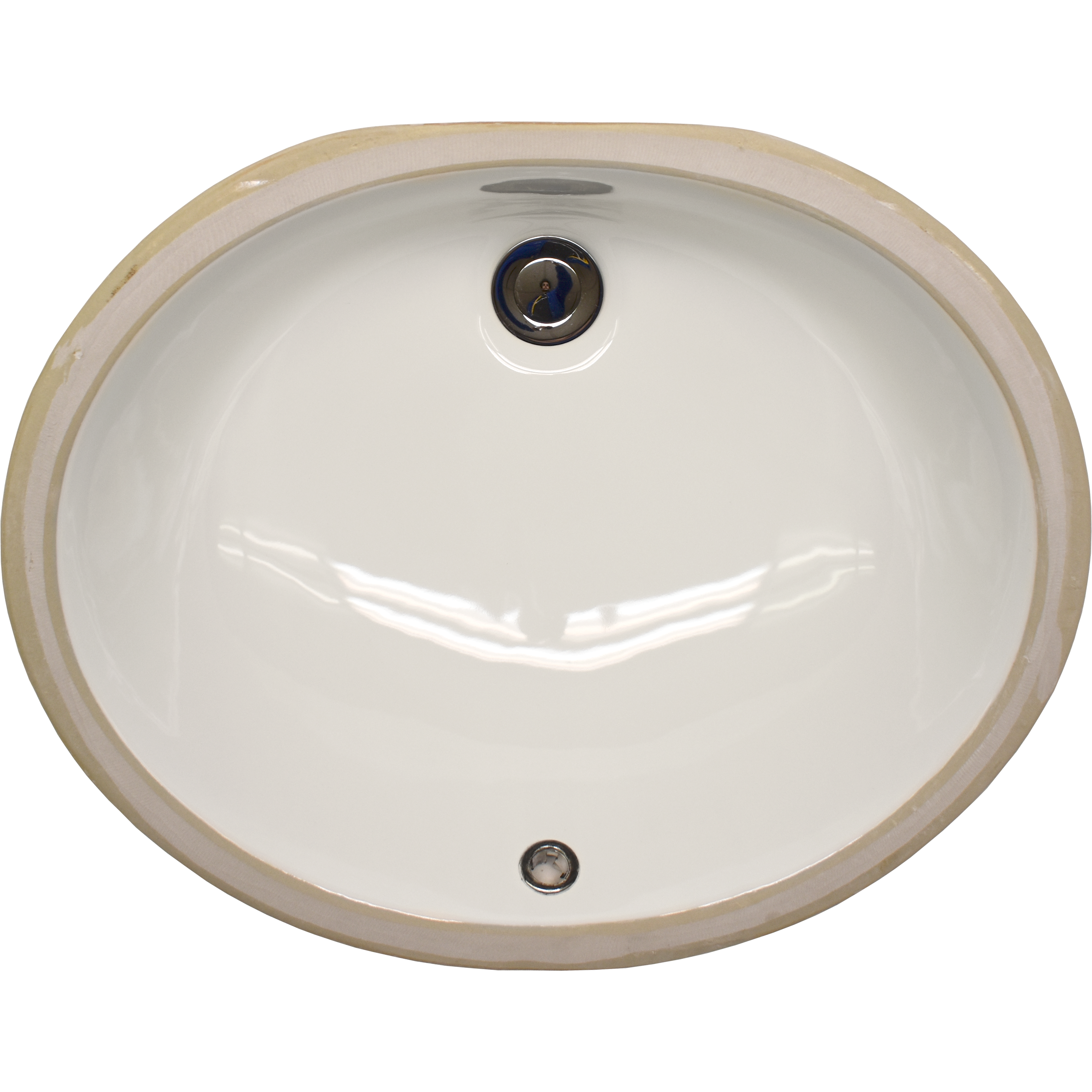 Alpha Model A1815 – Oval Porcelain Undermount Sink - A1815