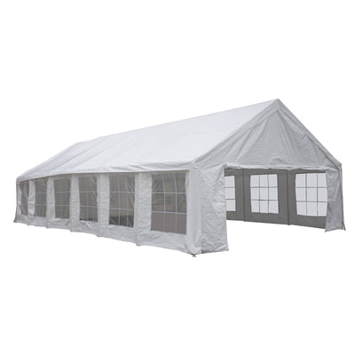 Aleko Heavy Duty Outdoor Canopy Event Tent with Windows - 20 X 40 FT - PWT20X40-AP