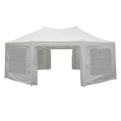 Aleko Heavy Duty Octagonal Outdoor Canopy Event Tent with Windows - 20 X 14 FT - PWT22X16-AP