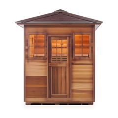 Enlighten MoonLight 4 Peak Outdoor Dry Traditional Sauna - T-16378
