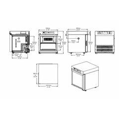 KingsBottle 22" Compact Medical 2°C to 8°C 55L  Grade Pharmacy Refrigerator - PR55