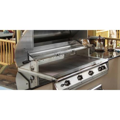 PGS Grills - Legacy - 51 Inch Big Sur Gourmet Stainless Steel Grill Head with Infrared Rotisserie Burner - S48R