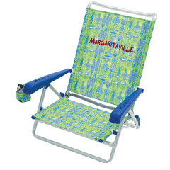 Margaritaville 5-Position Beach Chair, Green Fish - SC196MV-503-1