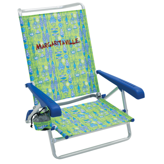 Margaritaville 5-Position Beach Chair, Green Fish - SC196MV-503-1