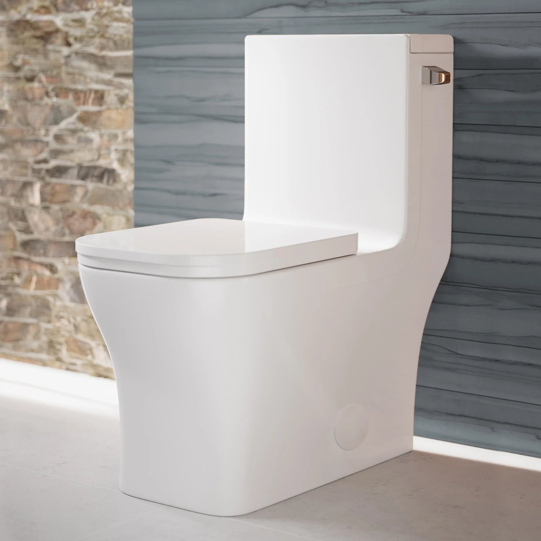 Swiss Madison Concorde One Piece Square Right Side Flush Handle Toilet 1.28 gpf - SM-1T105