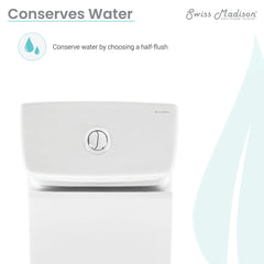 Swiss Madison Pierre One-Piece Elongated Toilet Vortex Dual-Flush 1.1/1.6 gpf - SM-1T130