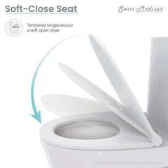 Swiss Madison Clichy One-Piece Elongated Toilet Side Flush 1.28 gpf - SM-1T160