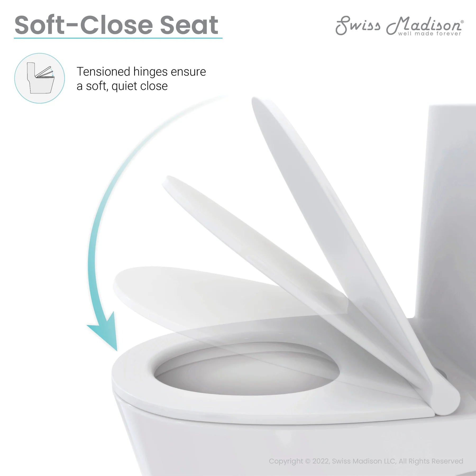 Swiss Madison Dreux One Piece Elongated Dual Flush Toilet with 0.95/1.26 GPF - SM-1T181