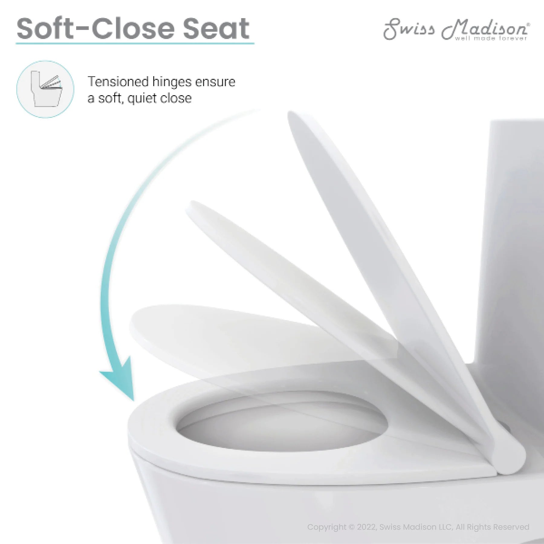 Swiss Madison Soleil One-Piece Elongated Toilet Gravity Dual-Flush 1.1/1.6 gpf - SM-1T210