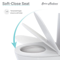 Swiss Madison St. Tropez One-Piece Elongated Toilet Vortex™ Side Flush 1.28 gpf - SM-1T253