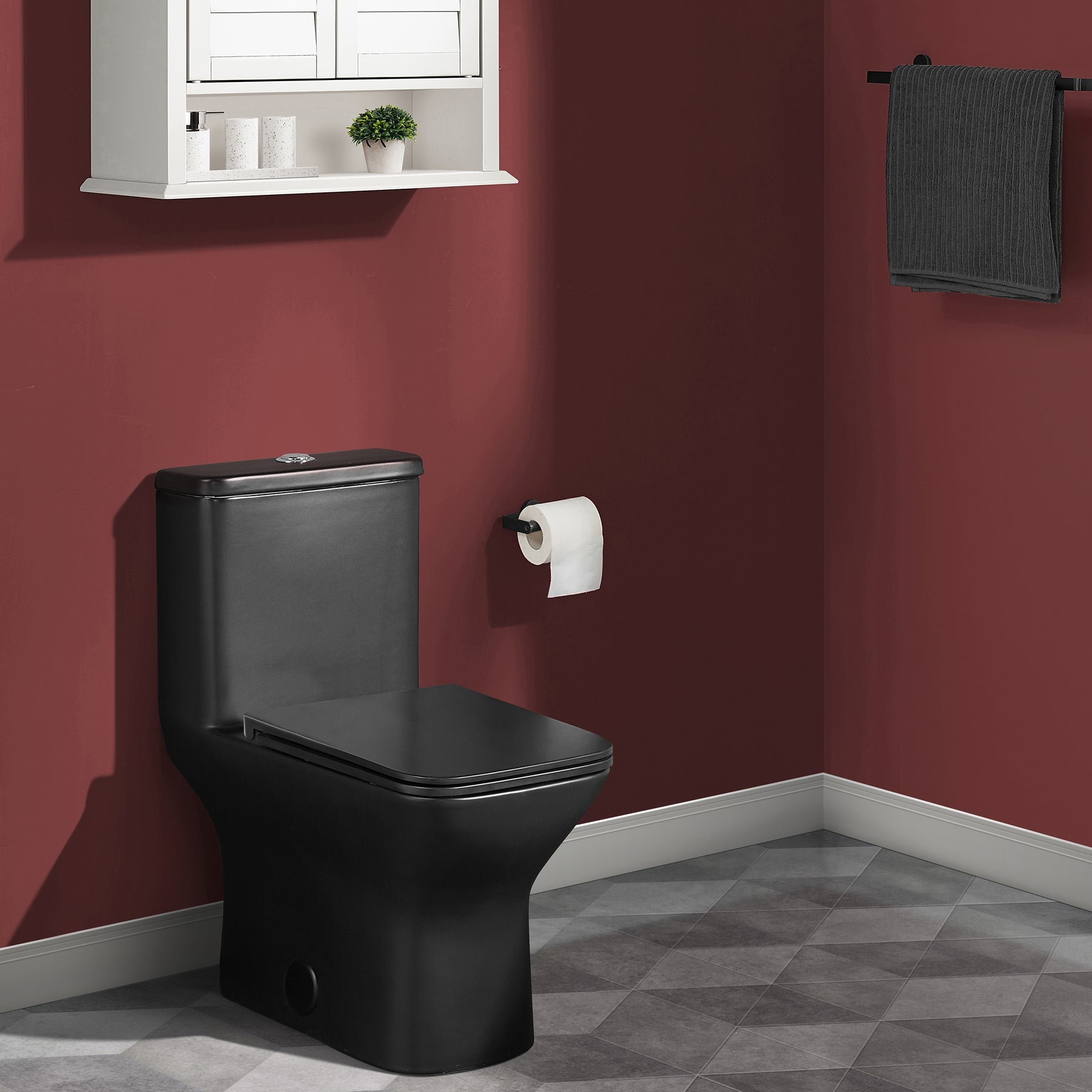 Swiss Madison Carré One-Piece Square Toilet Dual-Flush 1.1/1.6 gpf - SM-1T256