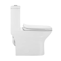 Swiss Madison Carre One-Piece Square Toilet Dual Flush 1.1/1.6 gpf with 10" Rough In - SM-1T276