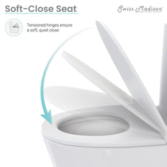 Swiss Madison Sublime II One-Piece Round Toilet, 10" Rough-In 1.1/1.6 gpf - SM-1T277