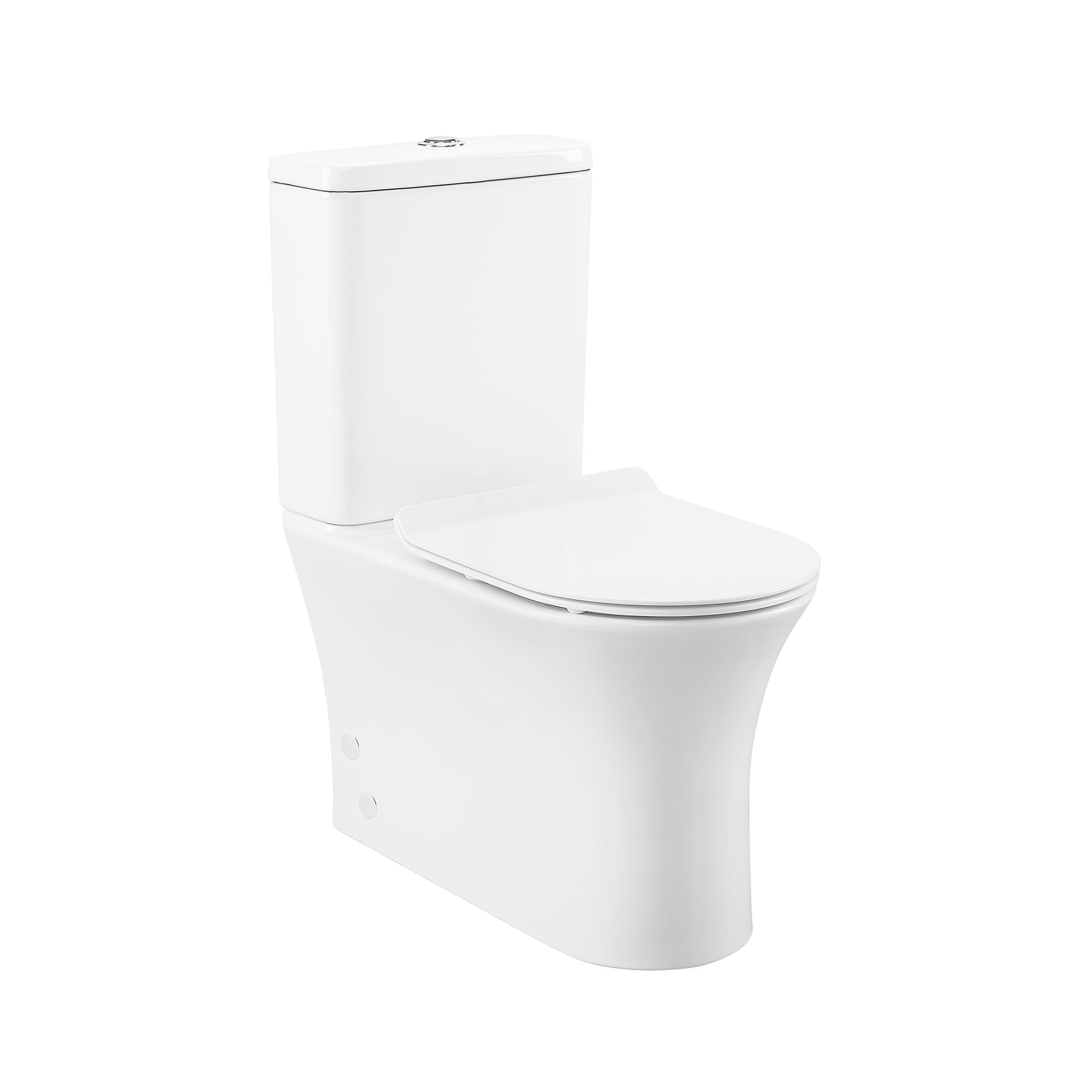 Rimless Flush Toilet, Matt Black Toilet