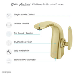 Swiss Madison Château Single Hole, Single-Handle, Bathroom Faucet- SM-BF00