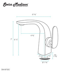 Swiss Madison Château Single Hole, Single-Handle, Bathroom Faucet- SM-BF00