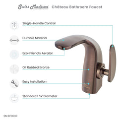 Swiss Madison Château Single Hole, Single-Handle, Bathroom Faucet- SM-BF00