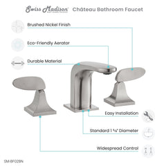 Swiss Madison Château 8 in. Widespread, 2-Handle, Bathroom Faucet SM-BF02