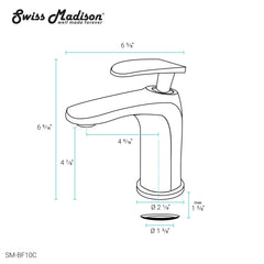 Swiss Madison Sublime Single Hole, Single-Handle, Bathroom Faucet - SM-BF10