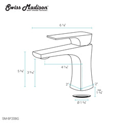 Swiss Madison Monaco Single Hole, Single-Handle, Bathroom Faucet - SM-BF20