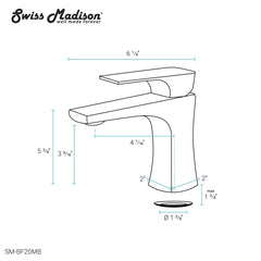 Swiss Madison Monaco Single Hole, Single-Handle, Bathroom Faucet - SM-BF20