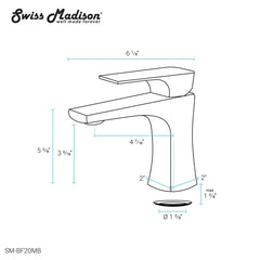 Swiss Madison Monaco Single Hole, Single-Handle, Bathroom Faucet SM-BF20