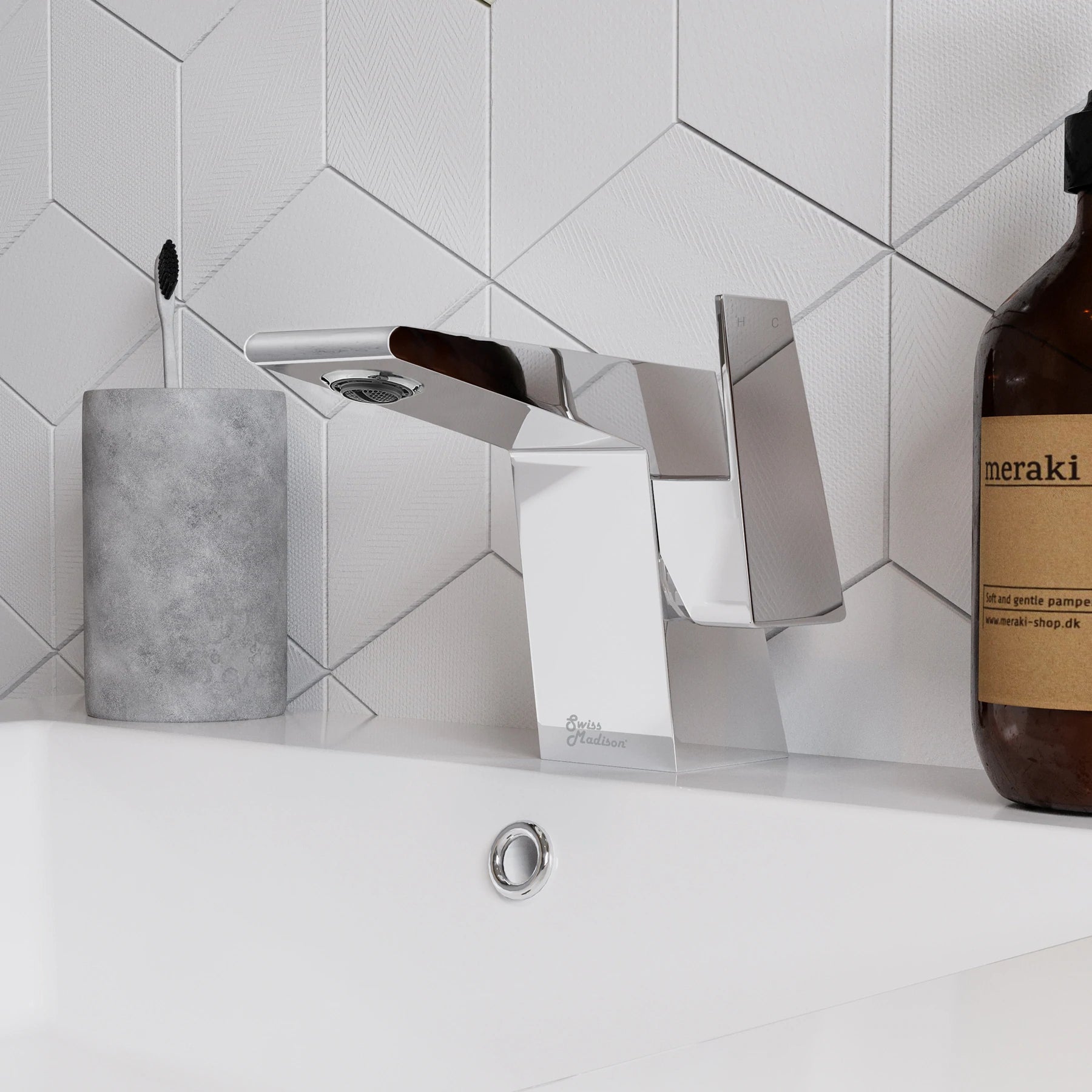 Swiss Madison Carré 5.5 Single-Handle, Bathroom Faucet - SM-BF30