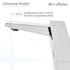Swiss Madison Carré 9 Single-Handle, Bathroom Faucet - SM-BF31