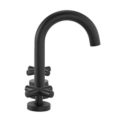 Swiss Madison Ivy Courte 8" Widespread, Cross Handle, Bathroom Faucet in Matte Black - SM-BF63MB