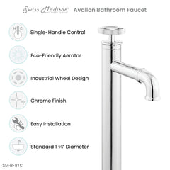 Swiss Madison Avallon 12 Single-Handle, Bathroom Faucet - SM-BF8