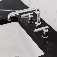 Swiss Madison Avallon 8 in. Widespread, Sleek Handle, Bathroom Faucet - SM-BF86