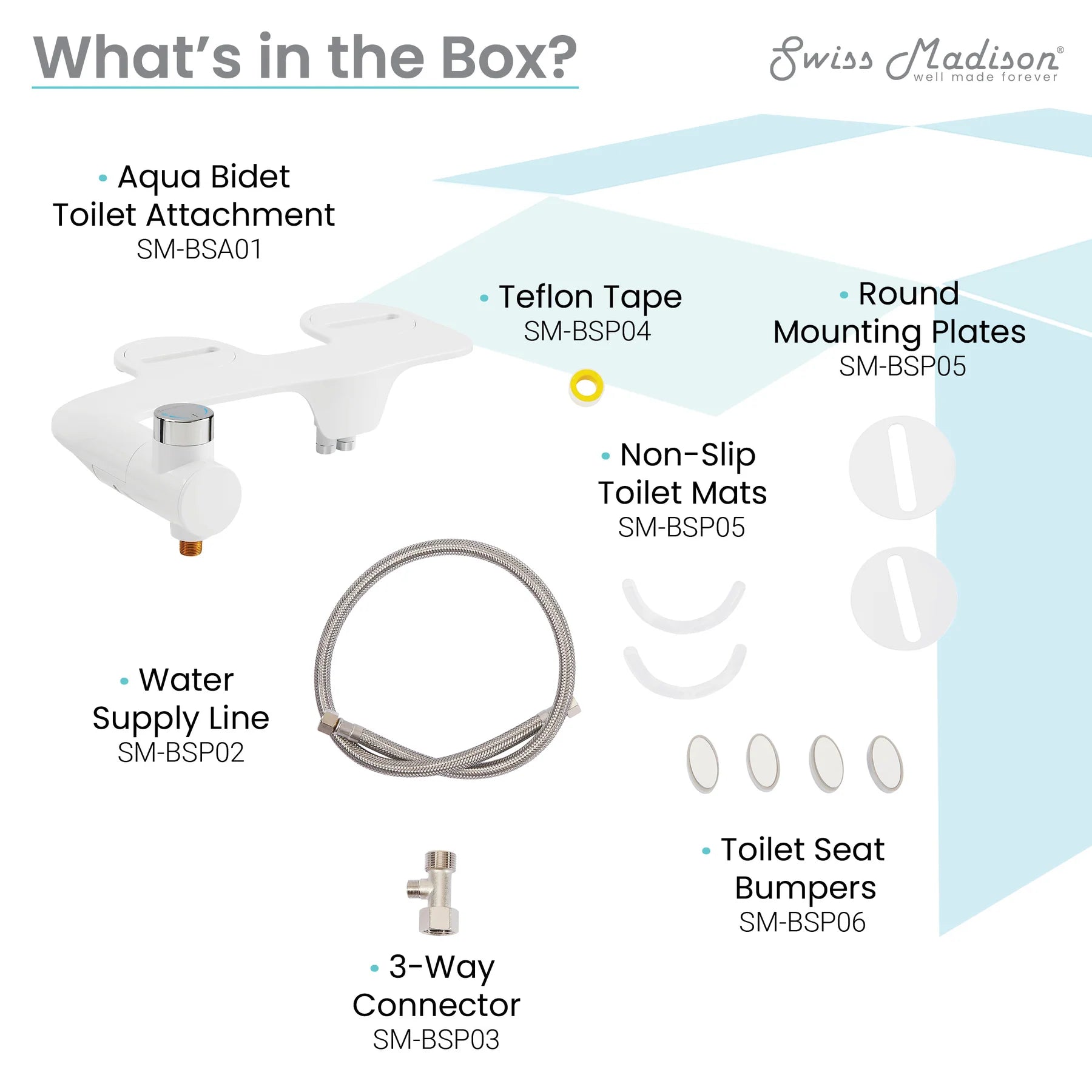 Swiss Madison Aqua Non-Electric Bidet Toilet Attachment - SM-BSA01