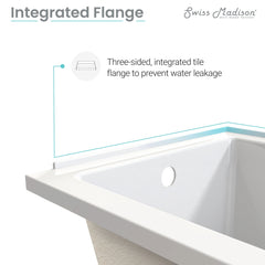 Swiss Madison Voltaire 60" X 30" Right-Hand Drain Alcove Bathtub - SM-DB560
