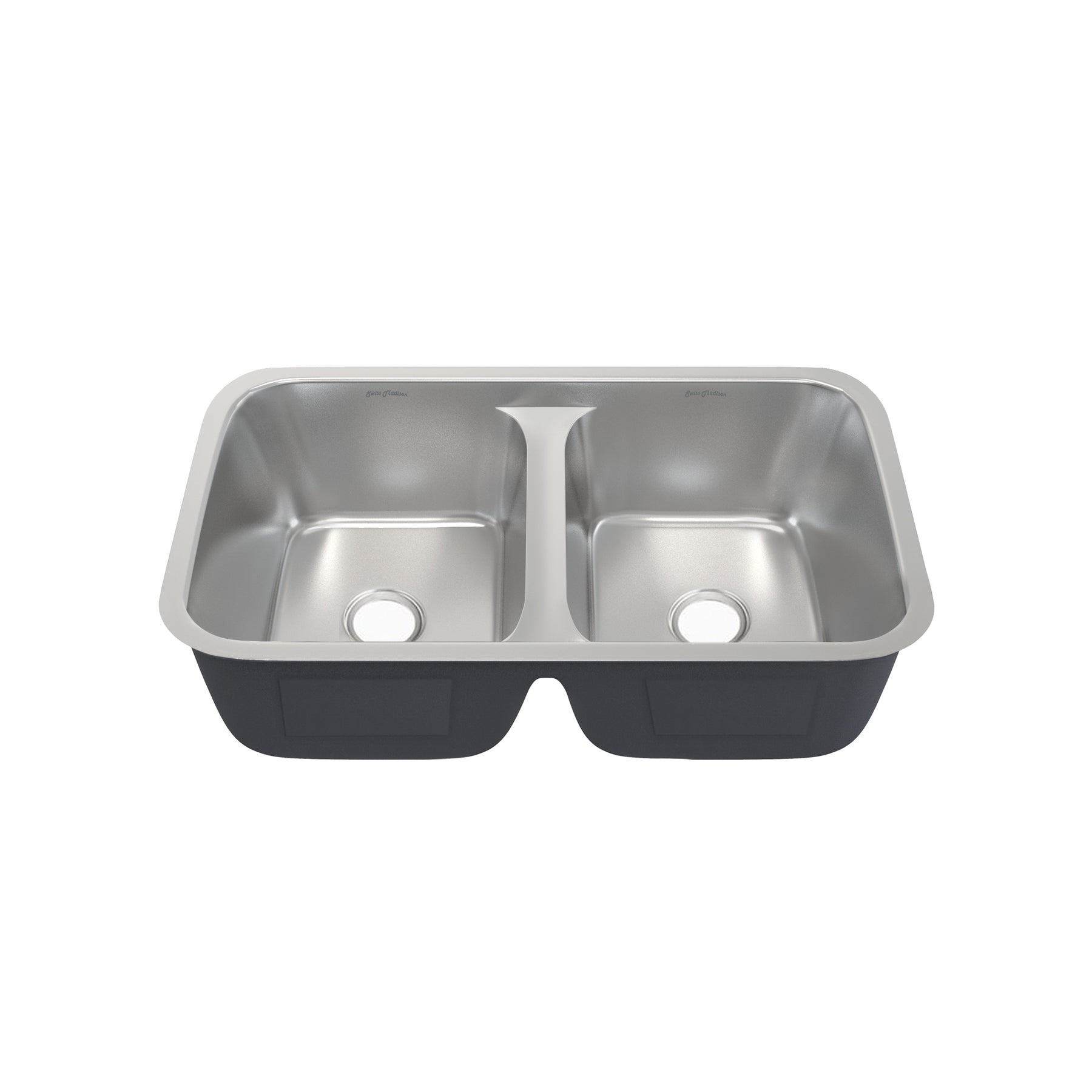 Swiss Madison Toulouse 32 x 19 Low Divide Stainless Steel, Dual Basin, Under-Mount Kitchen Sink - SM-KU631