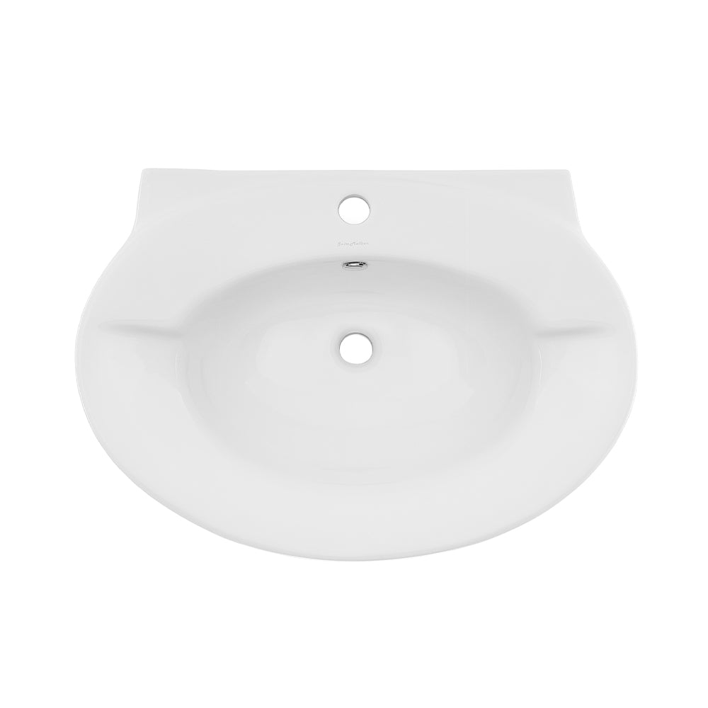 Swiss Madison Plaisir Rounded Two-Piece Pedestal Sink - SM-PS309