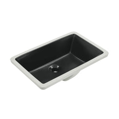 Swiss Madison Voltaire 21" Rectangle Undermount Bathroom Sink in Matte Black - SM-UM625MB