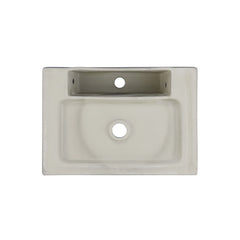 Swiss Madison Claire 20” Rectangle Ceramic Vessel Sink in Matte Grey - SM-VS203ME