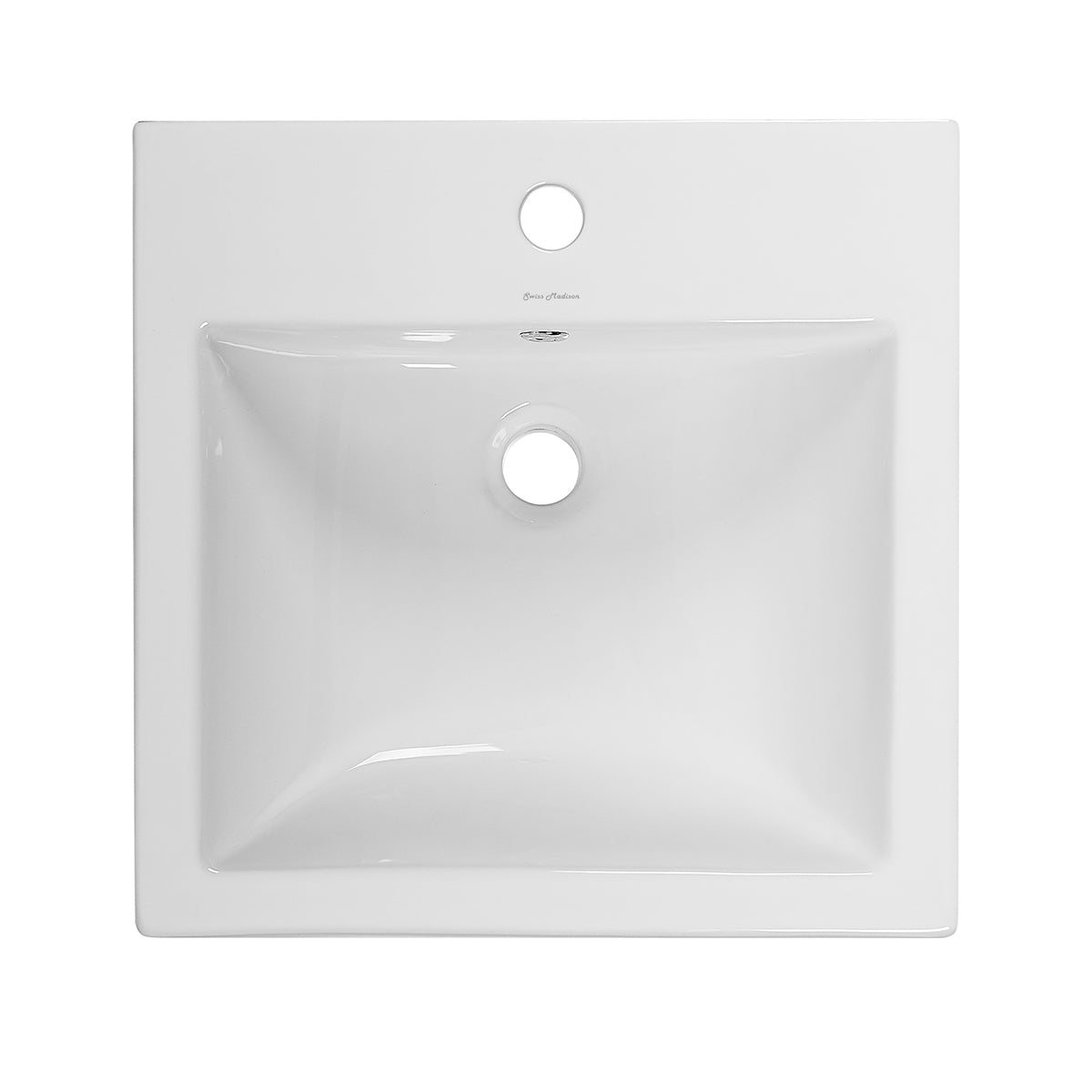 Swiss Madison Voltaire 18" Square Wall-Mount Bathroom Sink - SM-VS276