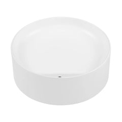 Swiss Madison Beau 16.5” Round Vessel Bathroom Sink in Matte White - SM-VS301MW