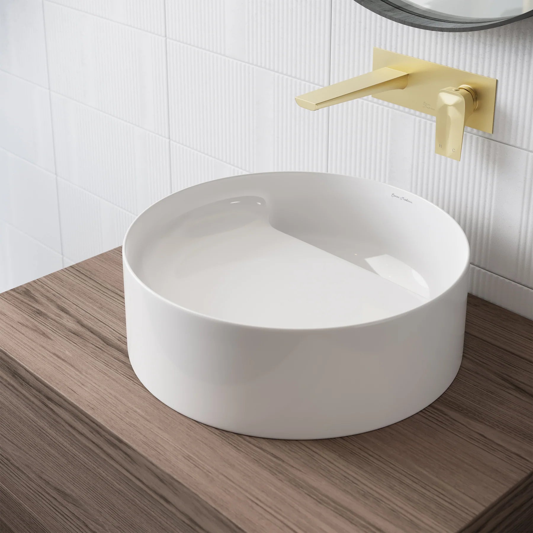 Swiss Madison Beau 16.5” Round Vessel Bathroom Sink - SM-VS301