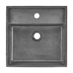 Swiss Madison Lisse 23.5” Rectangle Concrete Vessel Bathroom Sink in Dark Grey - SM-VSC103E