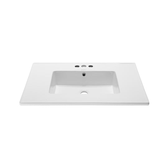 Swiss Madison Voltaire 31" Vanity Top Bathroom Sink with 4” Centerset Faucet Holes - SM-VT328-3