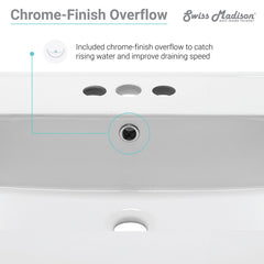 Swiss Madison Voltaire 31" Vanity Top Bathroom Sink with 4” Centerset Faucet Holes - SM-VT328-3