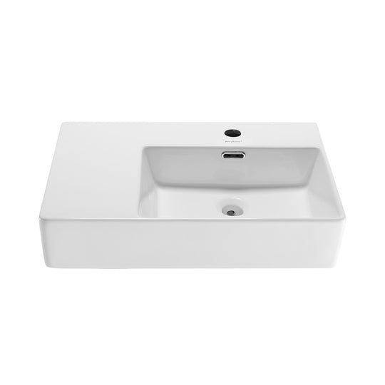 Swiss Madison St. Tropez 24" Right Side Faucet Wall-Mount Bathroom Sink - SM-WS323